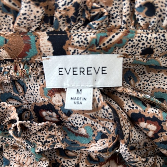 Evereve Natalia Seamed Floral Chiffon Blouse Medium - Picture 7 of 10